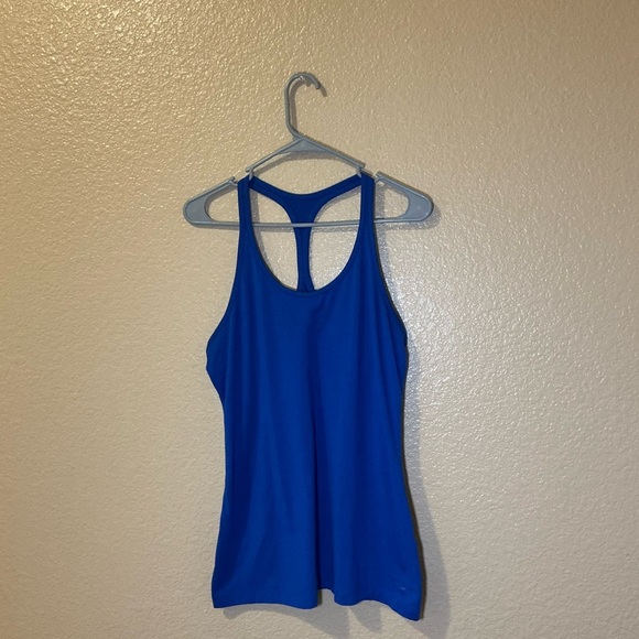 Nike Blue Women's Racerback Tank Top - Picture 1 of 2